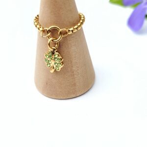 Bague à pampille (dorée)