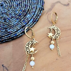 Boucles d&rsquo;oreilles Najma (doré)