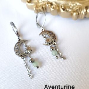 Boucles d&rsquo;oreilles Najma (argenté)