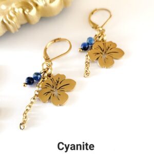 Boucles d&rsquo;oreilles Hibiscus