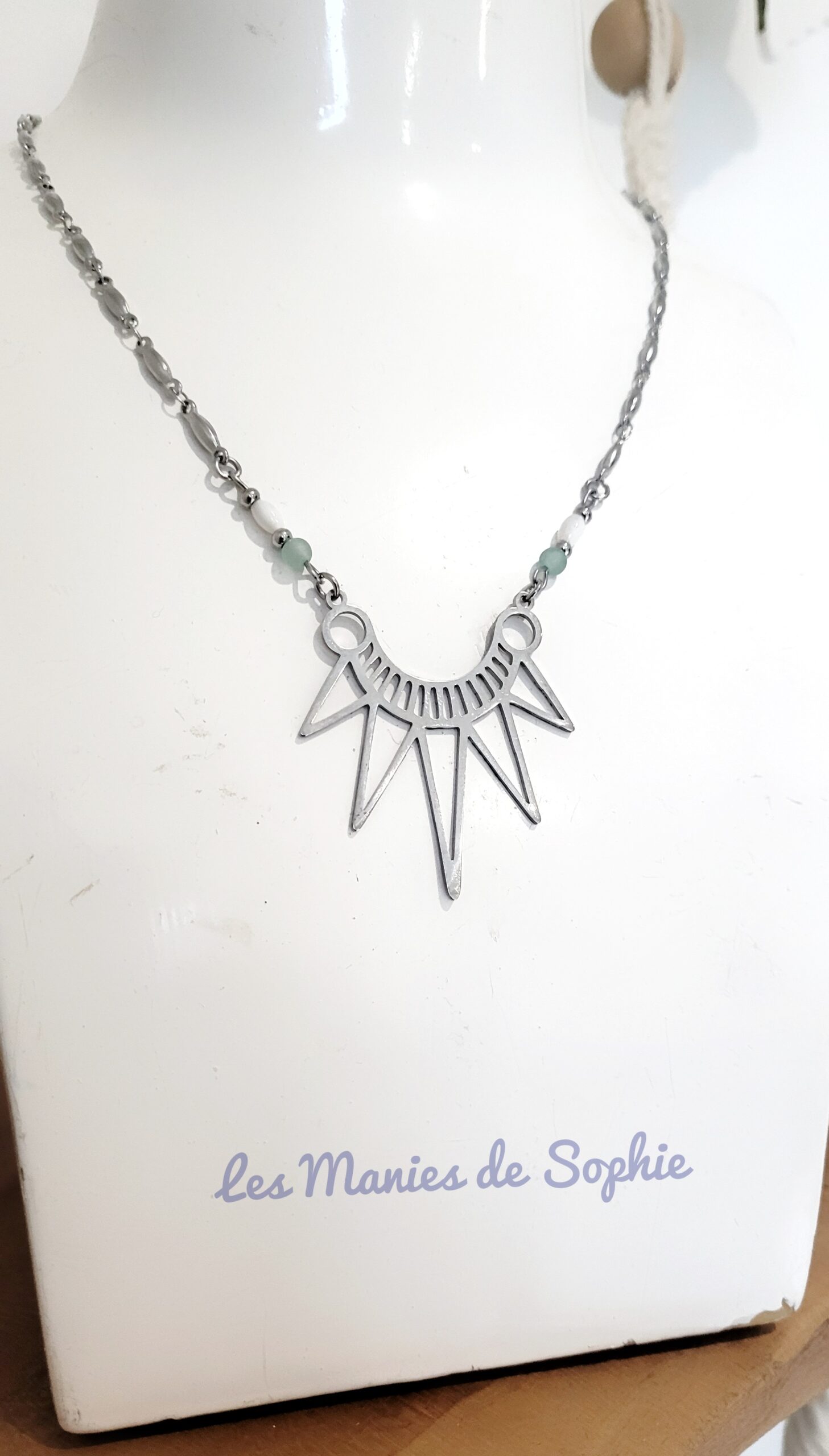 Collier Ysia (aventurine) – Image 3