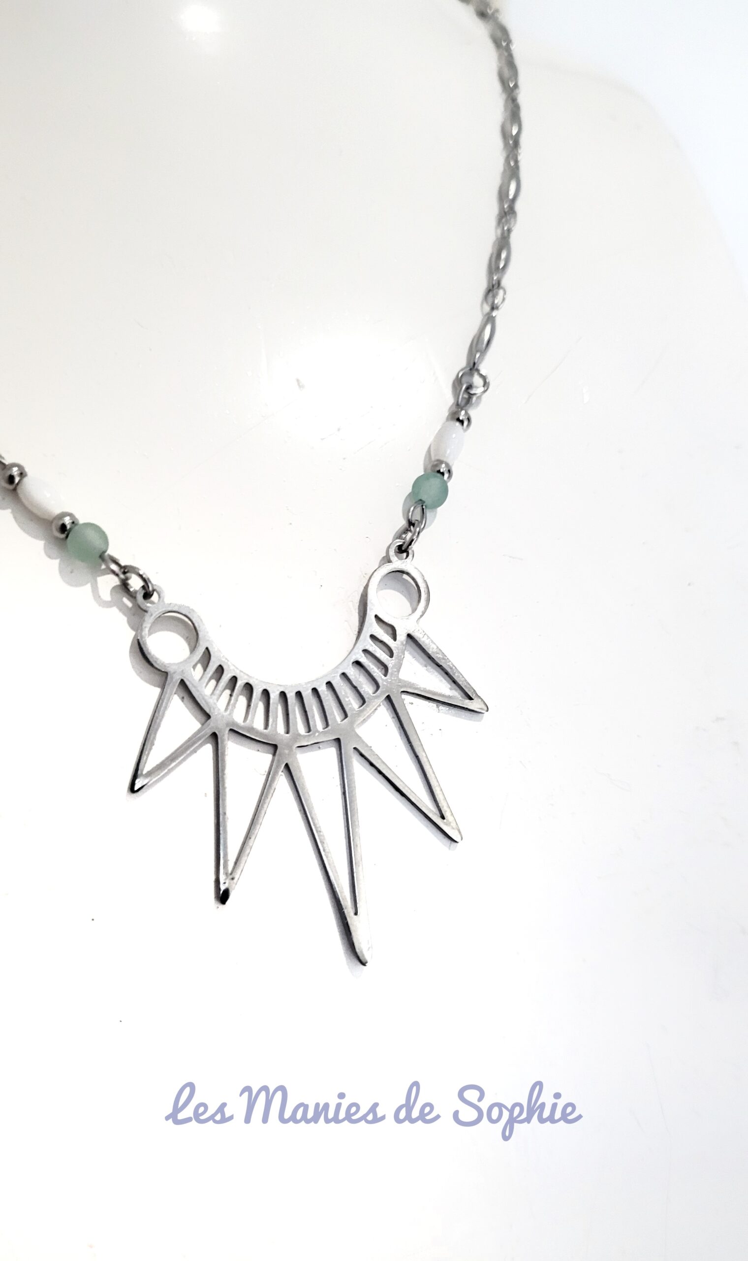 Collier Ysia (aventurine) – Image 2