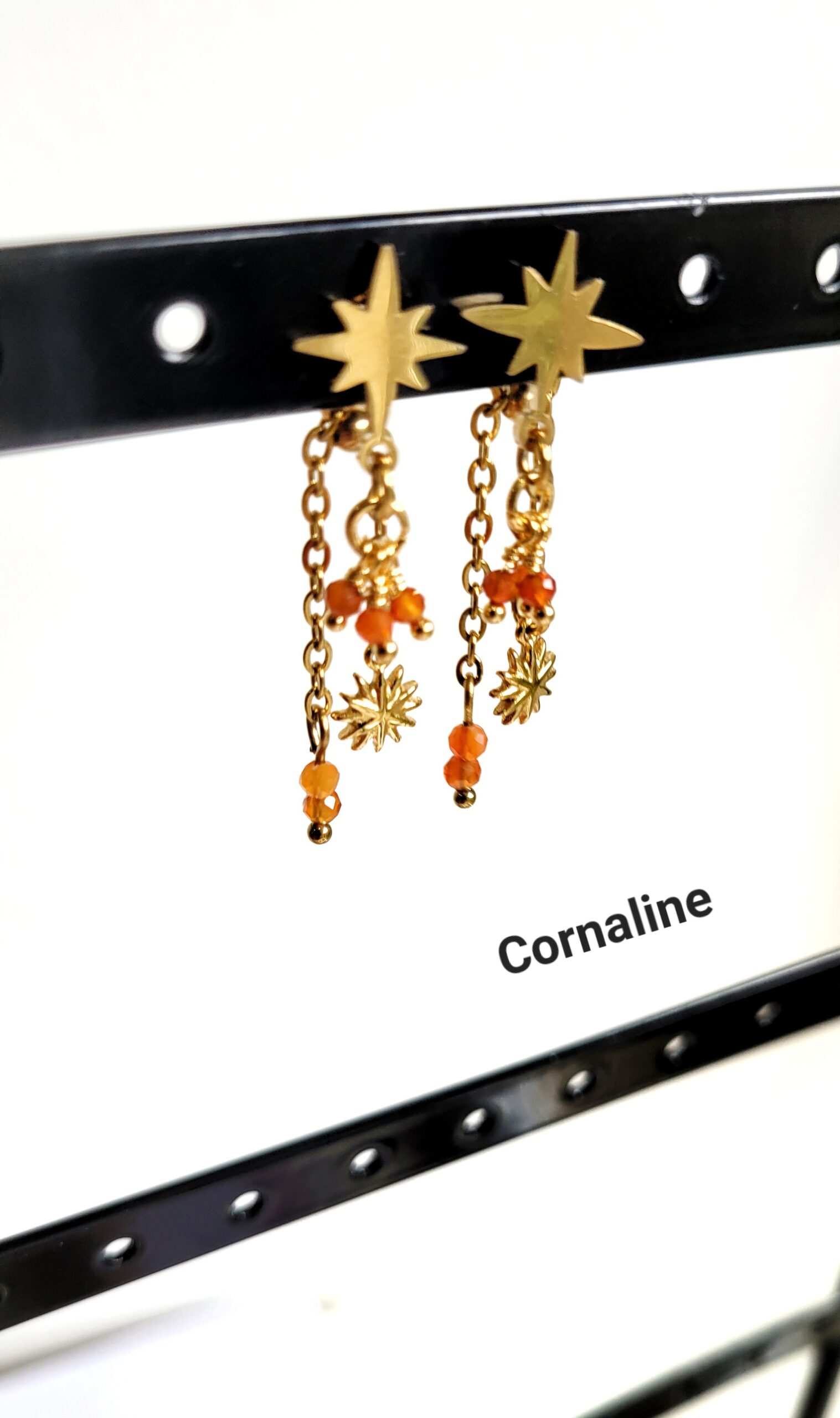 Boucles d'oreilles Isile (doré) – Image 7