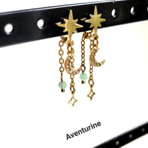 Boucles d&rsquo;oreilles Isile (doré)