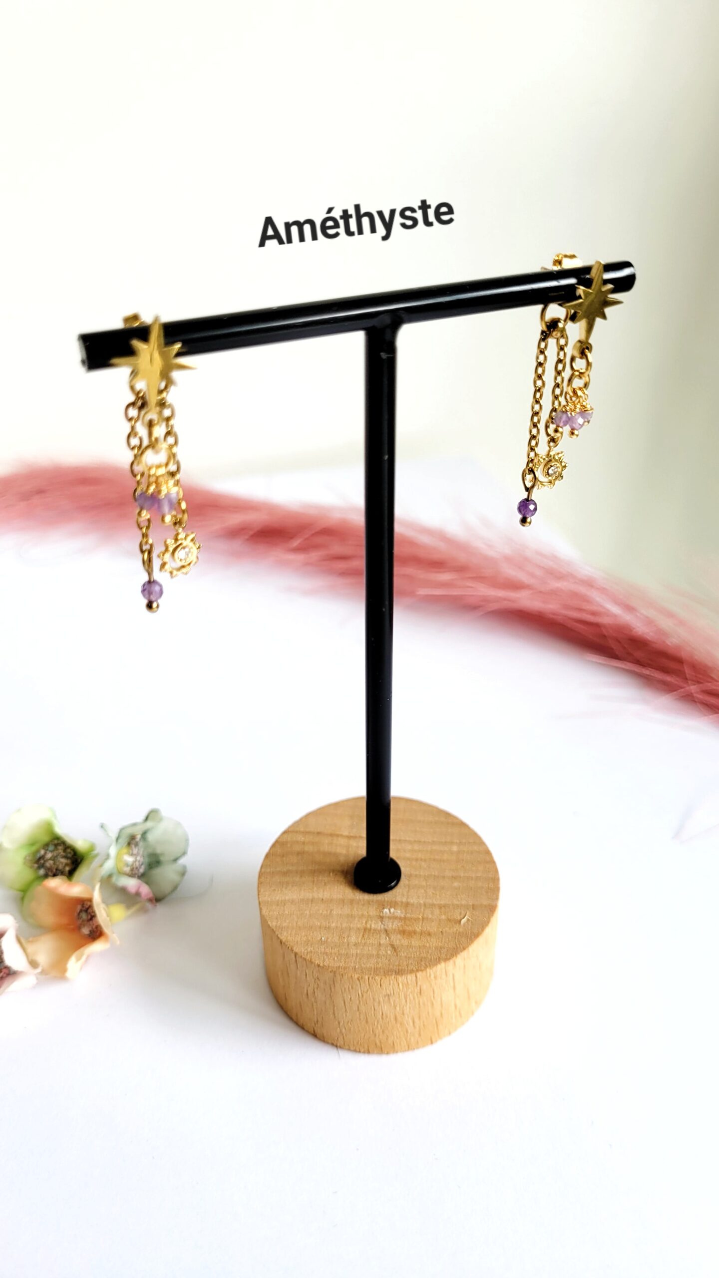 Boucles d'oreilles Isile (doré) – Image 6