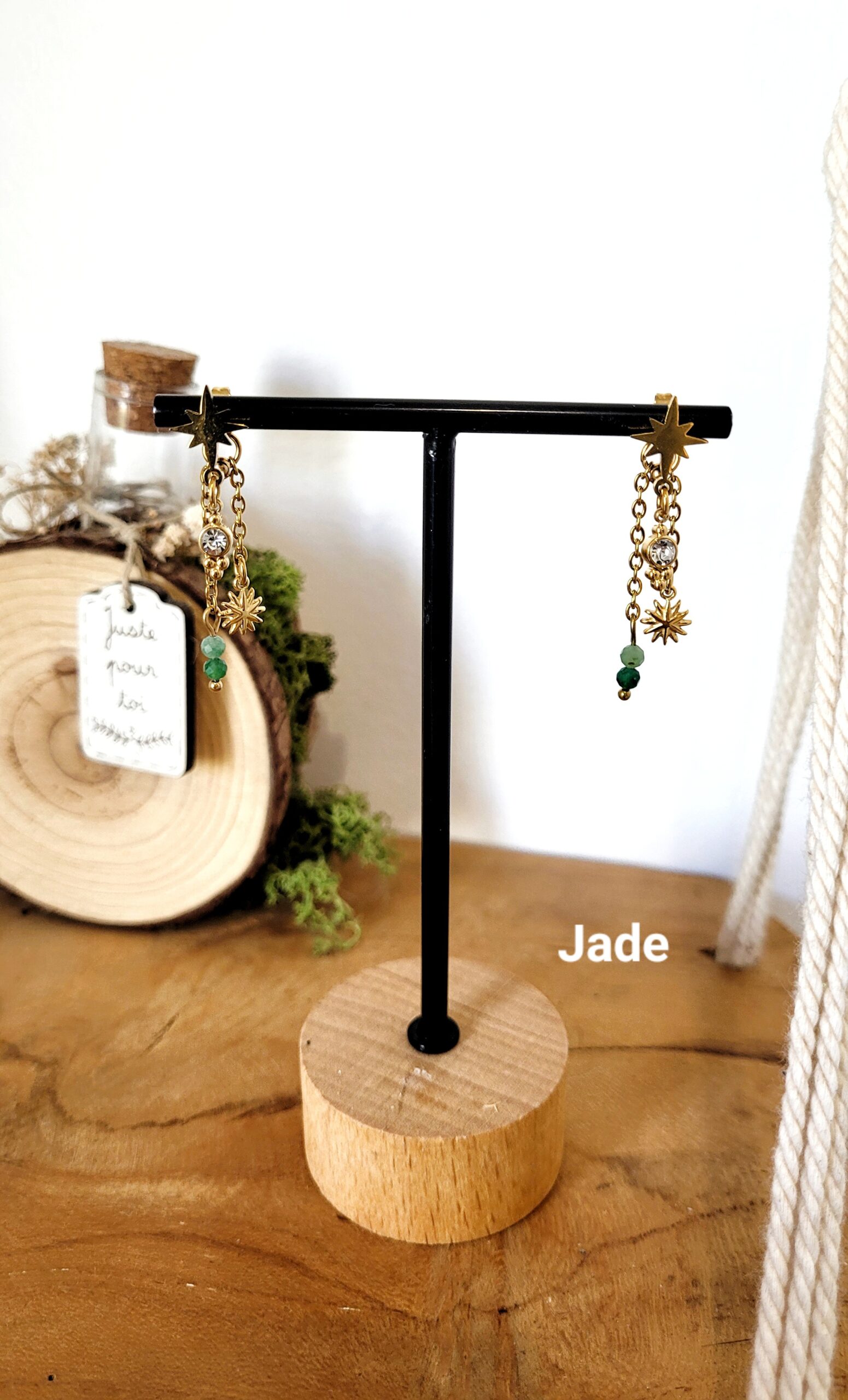 Boucles d'oreilles Isile (doré) – Image 9