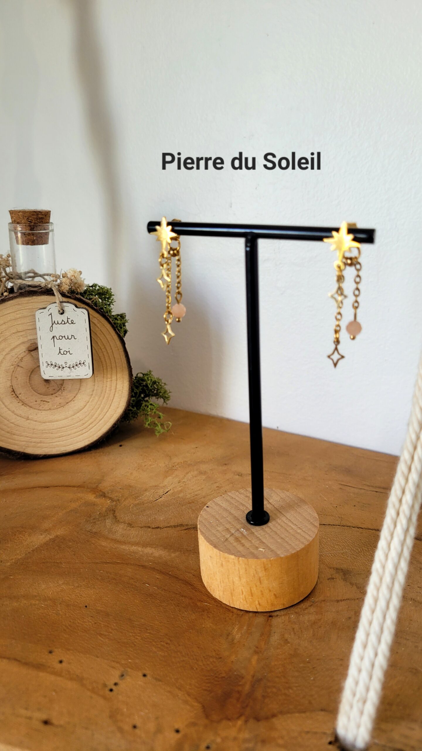 Boucles d'oreilles Isile (doré) – Image 11