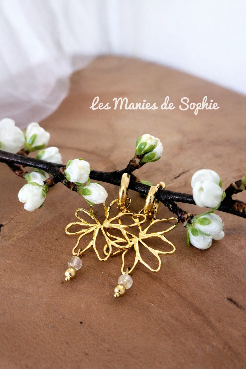 Boucles d'oreilles Anéa (citrine) – Image 2