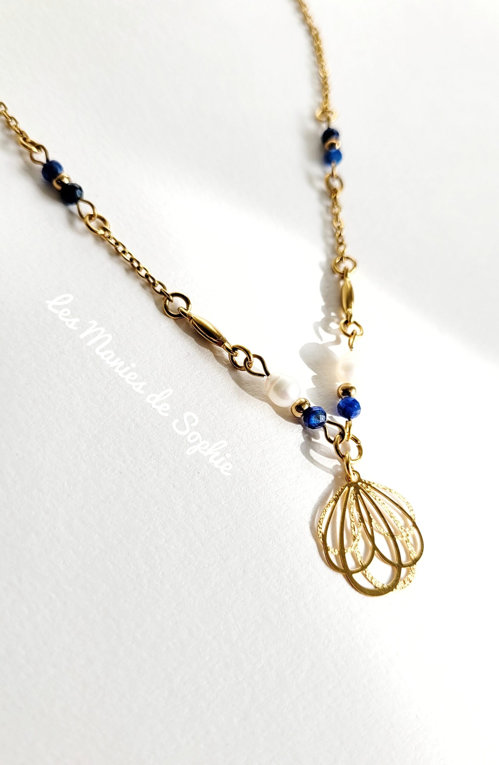 Parure Fleur de Lotus (cyanite) – Image 4