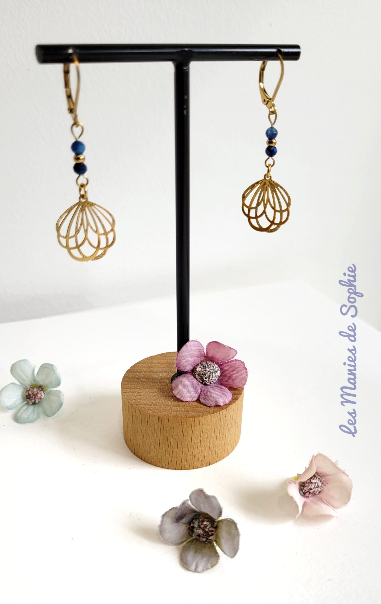 Parure Fleur de Lotus (cyanite) – Image 2