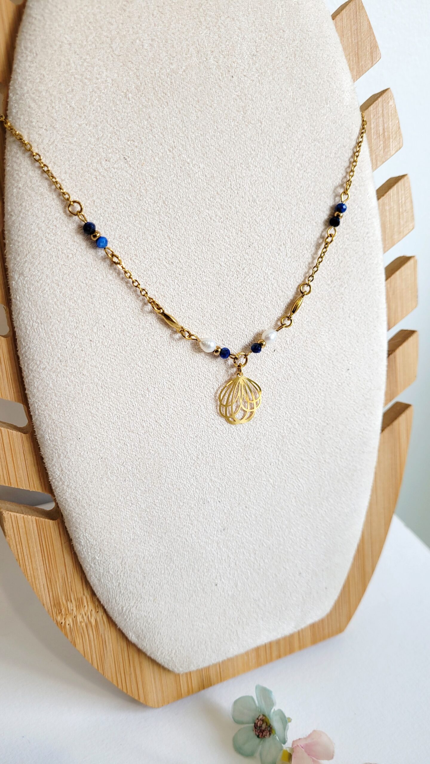 Parure Fleur de Lotus (cyanite) – Image 5