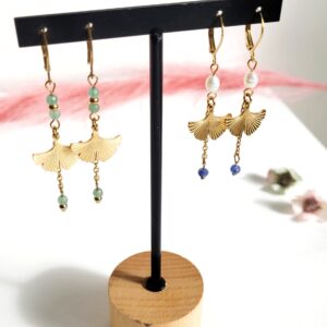 Boucles d&rsquo;oreilles Ginkgo