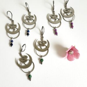 Boucles d&rsquo;oreilles Serpent