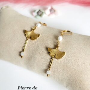 Boucles d&rsquo;oreilles Ginkgo