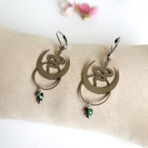 Boucles d&rsquo;oreilles Serpent