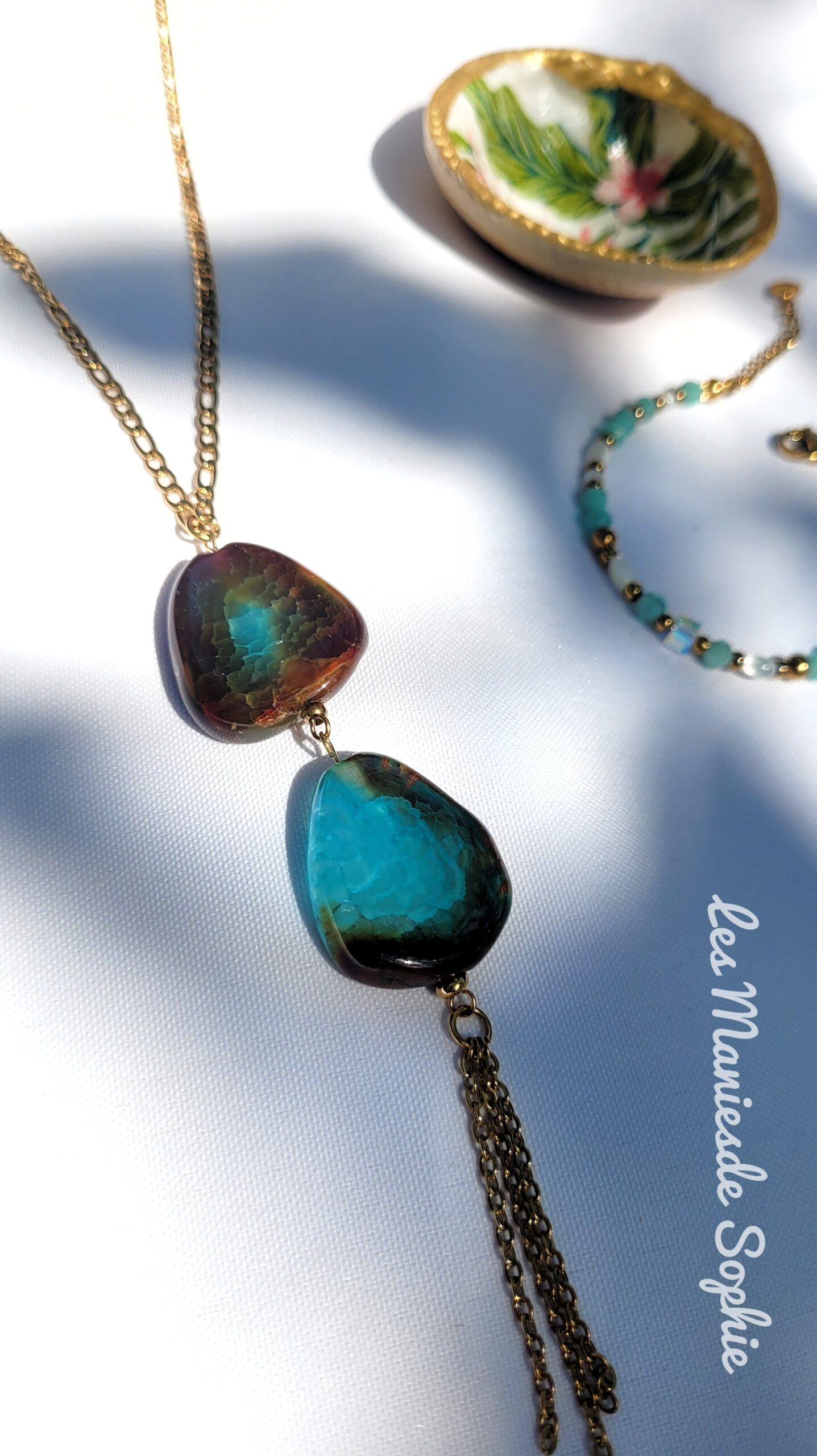 Collier Daphné (agate)
