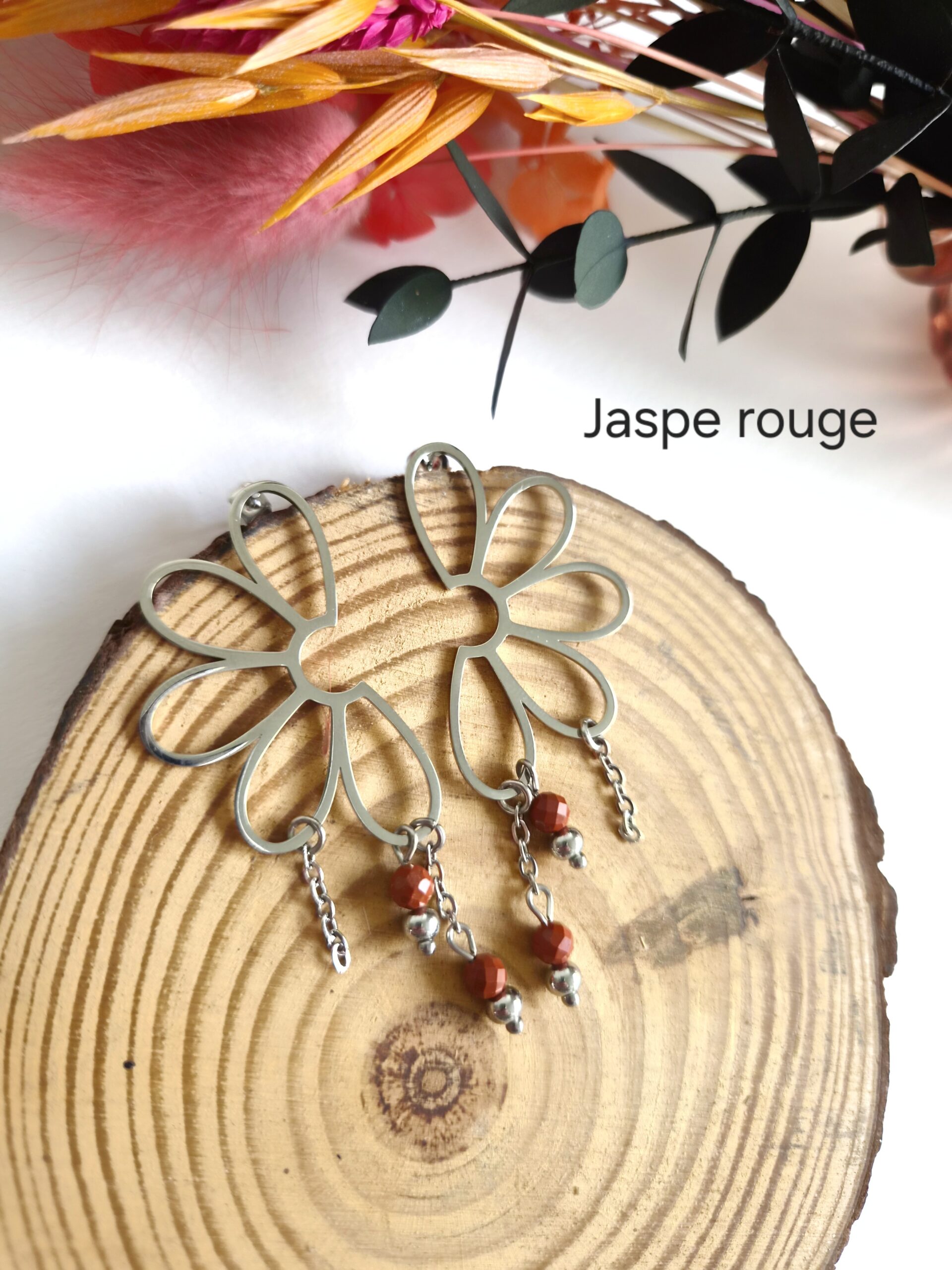 Boucles d'oreilles Rosalie (argenté) – Image 7
